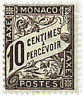 345142 HINGED MONACO 1909 CIFRAS - Other & Unclassified