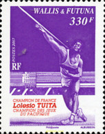 224294 MNH WALLIS Y FUTUNA 2007 LOLESIO TUITA - CAMPEON DE LANZADOR DE JABALINA - Usati