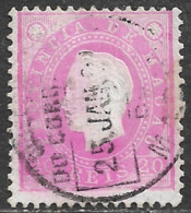 Macau Macao – 1887 King Luis 20 Réis Used Stamp - Used Stamps