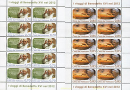 337234 MNH VATICANO 2013 VIAJES DEL PAPA BENEDICTO XVI - Gebraucht