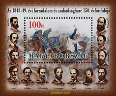 40238 MNH HUNGRIA 1999 150 ANIVERSARIO DE LA REVOLUCION 1848-1849 - Gebruikt