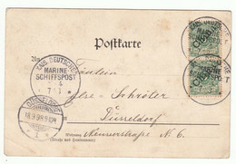 CHINA 1898 Cover PC Marine Schiffpost SMS IRENE Germany Battle Of Manila (c041) - Lettres & Documents
