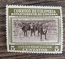 COLOMBIE: Vache, Bovins, Mammifères. Yvert N°515 Neuf Sans Charnière (MNH) - Vaches