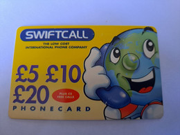 GREAT BRITAIN   5 POUND /  SWIFTCALL   PREPAID USED     ** 12117** - Sonstige & Ohne Zuordnung