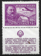 Yugoslavia 1948. Scott #C29 (MH) Laurent Kosir And Birthplace (Complete Issue) - Poste Aérienne