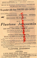 21- DIJON- MALZEVILLE NANCY-PUBLICITE JACQUEMIN-AGRICULTURE  FLUOTONE FORMULE G. GIMEL OENOLOGUE-CULTURE VIGNE VINS-1937 - Agricultura