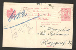 ROMANIA TO AUSTRIA - POSTCARD - STATIONERY - 1913. - Other & Unclassified