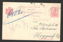 ROMANIA TO AUSTRIA - POSTCARD - STATIONERY - 1913. - Autres & Non Classés