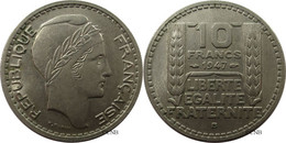 France - IVe République - 10 Francs Turin, Petite Tête 1947 B - TTB+/AU50 - Fra4630 - 10 Francs