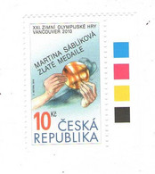 Czech Republic 2010 -  Gold Winner M. Sablikova,  Color Test In Edge, 1 Stamps, MNH - Winter 2010: Vancouver