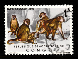 RDC - 1971 - Faune - Singes - Papio Cynocephalus - Y&T N° 787 Obli - Used - (0) - Oblitérés