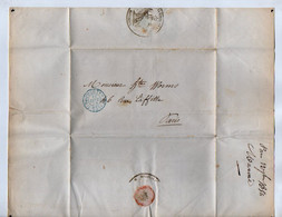 TB 4022 - 1854 - Lettre Du Ministère De La Marine Et Des Colonies à PARIS Pour Mr WORMS à PARIS - 1849-1876: Classic Period