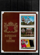 PM318/ République Du Burundi N° 42Aa ND - ONG Visite Du Couple Royal Emis En 1990 MNH ** Cote 105 - Unused Stamps