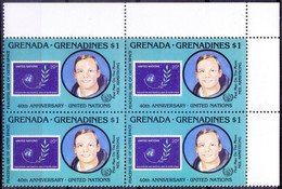 Grenada Grenadines 1985 MNH Blk, Neil Armstrong, Space, Rt Up Corner - Noord-Amerika