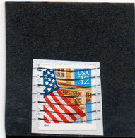 ETATS-UNIS       32 C   Roulette  Encre  Bleue  1995    Y&T : 2338a     Oblitéré - Roulettes