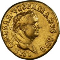 Monnaie, Vespasien, Aureus, 70, Rome, TTB, Or, RIC:II.1 18 - Les Flaviens (69 à 96)