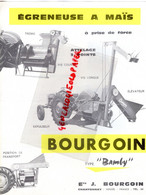 85- CHANTONNAY-PROSPECTUS PUBLICITE BOURGOIN TRACTEUR TYPE BAMBY EGRENEUSE A MAIS-AGRICULTURE VENDEE - Agriculture