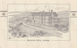 CARTOLINA  DUNBAR,SCOZIA,REGNO UNITO-BELLEVUE HOTEL-NON VIAGGIATA - East Lothian