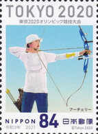 (oly02) Japan Olympic Games Tokyo 2020 Archery MNH - Unused Stamps