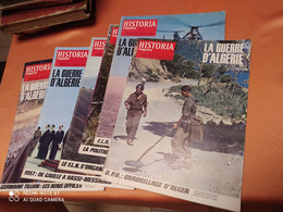 GUERRE D'ALGERIE, 6 REVUES HISTORIA MAGAZINE SUR LA GUERRE D'ALGERIE - French