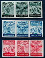 EUR  Roumanie Emission "des Dissidents" De 1959 : 3 Bandes De Timbres En 3 Langues Non  Dentelés ** MNH - 1959