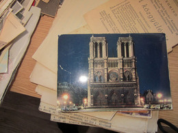 Paris, Facade De Notre Dame Illuminee, 1969 - Ile-de-France