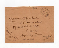 !!! LETTRE EN FRANCHISE DE 1924 POUR CANNES, CACHET POSTE AUX ARMEES SECTEUR POSTAL 606 - ADANA - CILICIE - Lettres & Documents