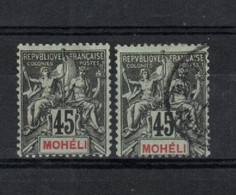 Mohelie - '1906 - 2 Timbres 45c _ N°11 - Otros & Sin Clasificación