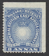 British East Africa Sc# 23 MH 1890-1894 8a Blue Sun & Crown - Britisch-Ostafrika