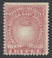 British East Africa Sc# 25 MH 1890-1894 1r Rose Sun & Crown - Brits Oost-Afrika