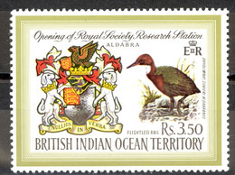 British Indian Ocean Territory Sc# 43 MNH 1971 Coat Of Arms & Flightless Rail - Brits Indische Oceaanterritorium