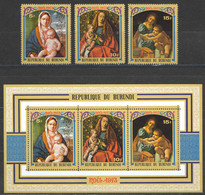 Burundi Sc# 441-443a MNH 1973 Christmas - Unused Stamps