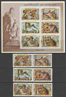 Burundi Sc# B65-B67c MNH 1975 Christmas - Unused Stamps