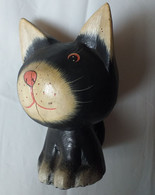 CHAT En Bois Très Léger, Hauteur 15 Cm - Katten