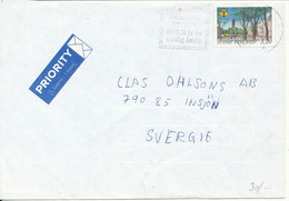 Finland Cover Sent To Sweden 1995 Single Franked - Lettres & Documents