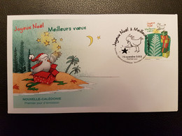 Caledonia 2022 Caledonie Merry Christmas Nativity Best Wishes Bird Noel Oiseaux Aves Natale Navidad 1v FDC PJ - Nuevos