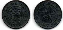 MA 20406 / Belgique - Belgien - Belgium 25 Centimes 1918 TTB - 25 Cents