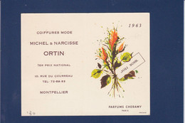 Carte Parfumée > Ancienne Les Parfums Joli Soir De Cheramy Calendrier 1963 Montpellier - Profumeria Moderna (a Partire Dal 1961)