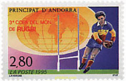 69954 MNH ANDORRA. Admón Francesa 1995 3 COPA DEL MUNDO DE RUGBY. SUDAFRICA - Collections