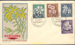 582086 MNH ANDORRA. Admón Española 1966 FLORES DE ANDORRA - Gebraucht