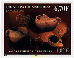 61014 MNH ANDORRA. Admón Francesa 2000 TARROS PREHISTORICOS DE PRATS - Collections