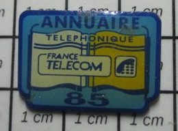 813c Pin's Pins / Beau Et Rare / FRANCE TELECOM / ANNUAIRE TELEPHONIQUE VENDEE 85 - France Télécom