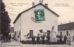 FRANCE - 55 - VERDUN - 19è Bataillon De Chasseurs à Pied - Statue De Tourenne Et Pavillon - Carte Postale Ancienne - Verdun