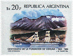 576888 MNH ARGENTINA 1984 CENTENARIO DE LA FUNDACION DE USHUAIA Y PUERTO DESEADO - Gebraucht