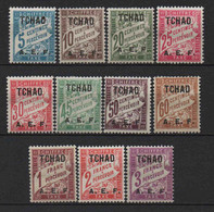 Tchad  - 1928 -  Tb Taxe N° 1 à 11 - Neufs* - MLH - Unused Stamps