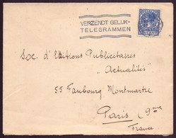 Pays-Bas, Enveloppe Du 27 Novembre 1955 De Den Haag Pour Paris - Otros & Sin Clasificación