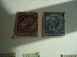 CYPRUS    USED STAMPS  2 WITH POSTMARK - Other & Unclassified