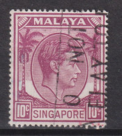 1950 Singapur - Malaya, Mi: SG 9C /  Yt:SG 9(B) , König George VI. Ausgabedatum 1950-02-09 Zähnung: K17½ X 18 - Singapore (...-1959)