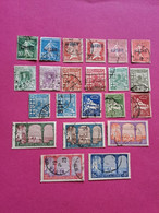 Algérie - 84 Timbres Oblitérés (certains Avec Forte Charnière) - Collections, Lots & Séries