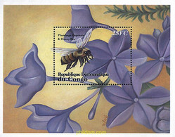 207995 MNH CONGO. República Democrática 2001 FLORES E INSECTOS - Spinnen